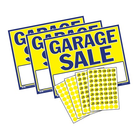 Hy-Ko Garage Sale Sign Kit, 3PK A00517